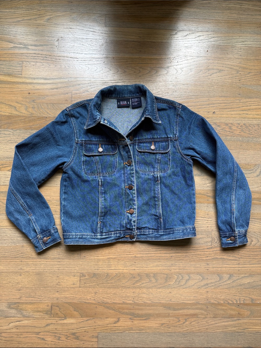 Bill Blass vintage Blue Denim Shirt Jacket size small